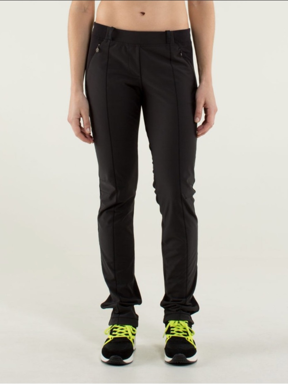 Lululemon Keep It Up Pant Black Softshell Tech Fleece Sz 10